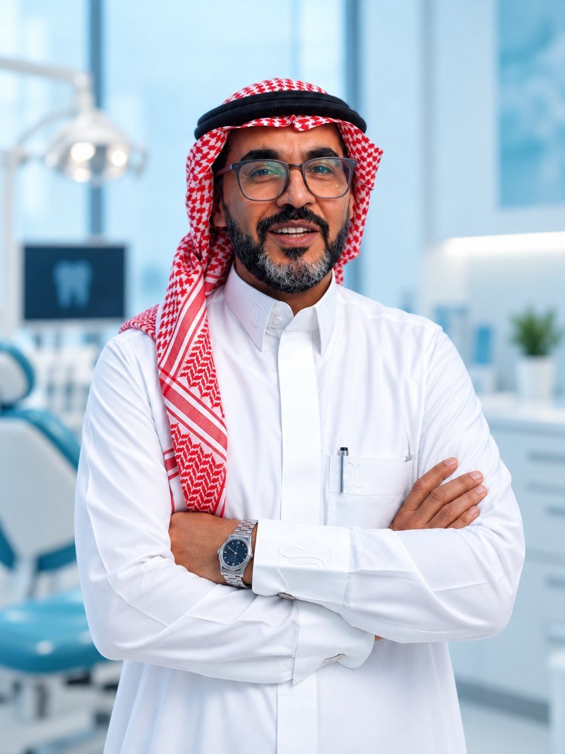 د. أنس النجرس — المدير العام لعيادات رويا سمايل بالدمام